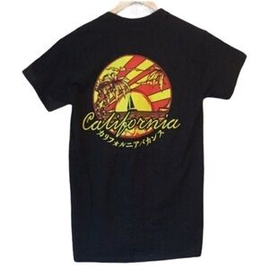 Neon Riot Mens Black Screen Print California Shirt